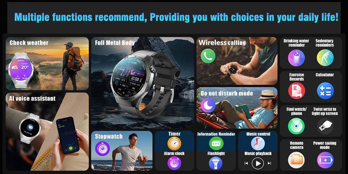 2025 Huawei GT5 Pro Smartwatch for Men, AMOLED, GPS, Bluetooth Calls
