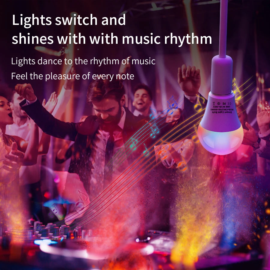 Tuya Smart WiFi LED Bulb, E27, 10W/15W/20W, RGB, APP & Voice Control