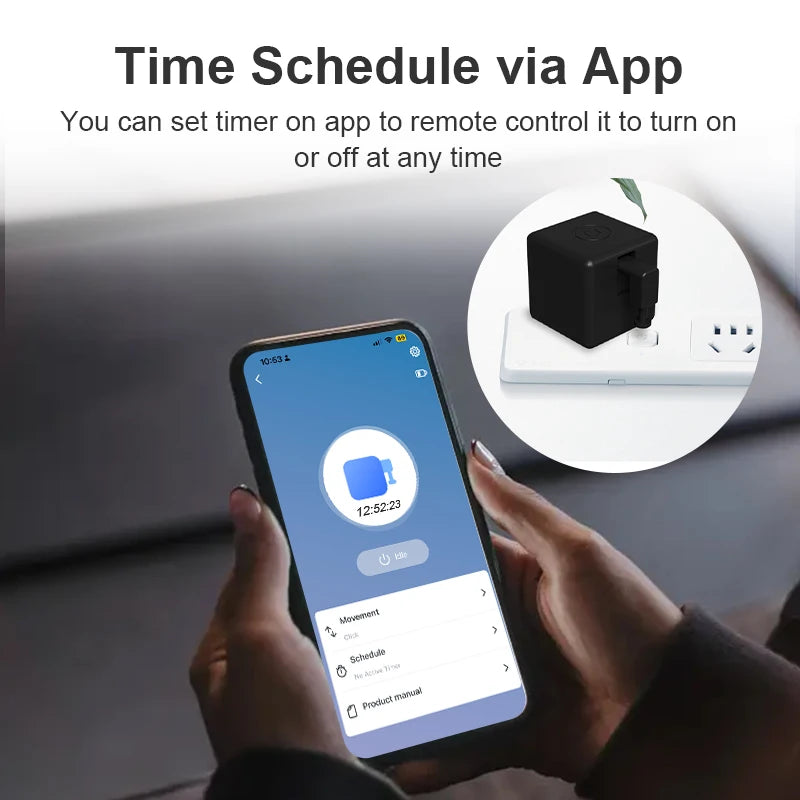 Tuya Zigbee Smart Fingerbot Switch, Button Pusher, Alexa/Google Control