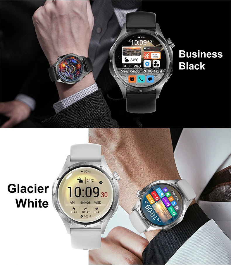 2025 Men’s Smartwatch, AMOLED 360×360, GPS, NFC, Bluetooth Calls