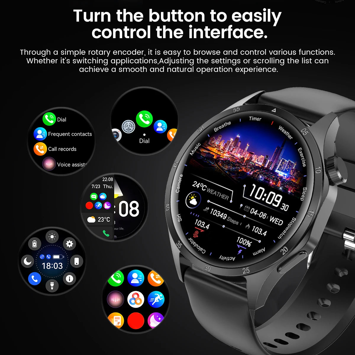 2025 Men’s Smartwatch, AMOLED 360×360, GPS, NFC, Bluetooth Calls