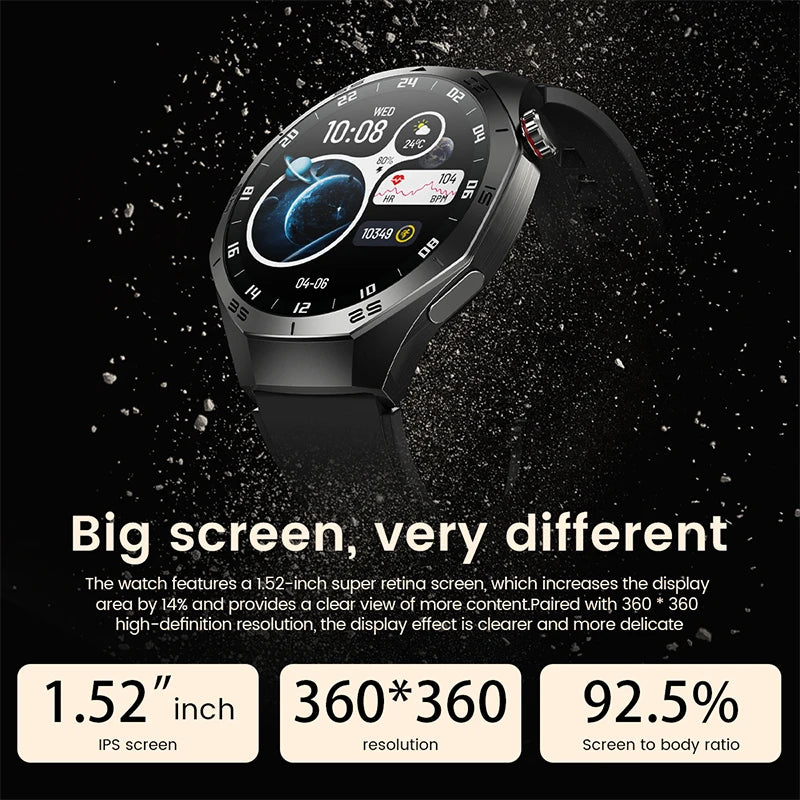2025 Huawei GT5 Pro Smartwatch for Men, AMOLED, GPS, Bluetooth Calls