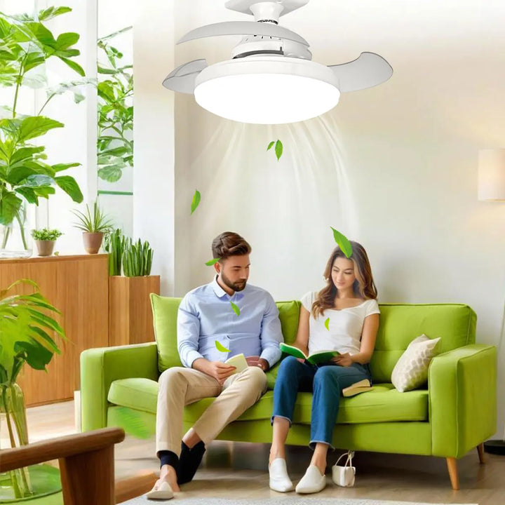 30W LED Ceiling Fan Light, E27, Dimmable with Remote