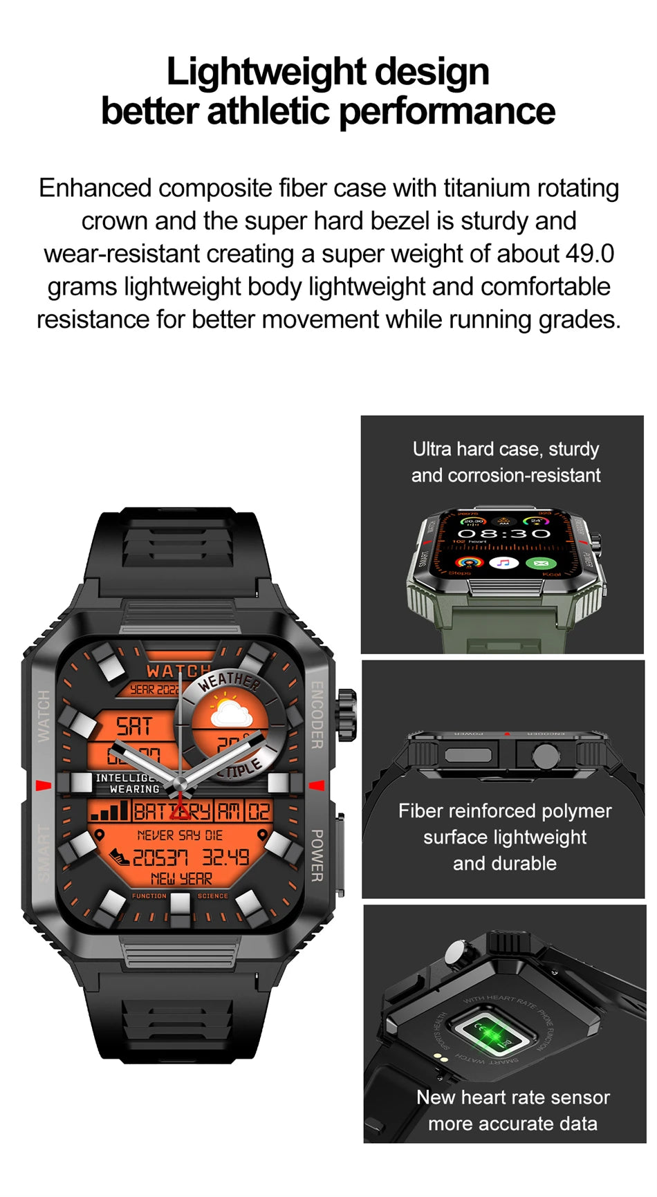 NFC GPS Smartwatch for Men, 1.99" HD, Bluetooth Call, Fitness Tracker