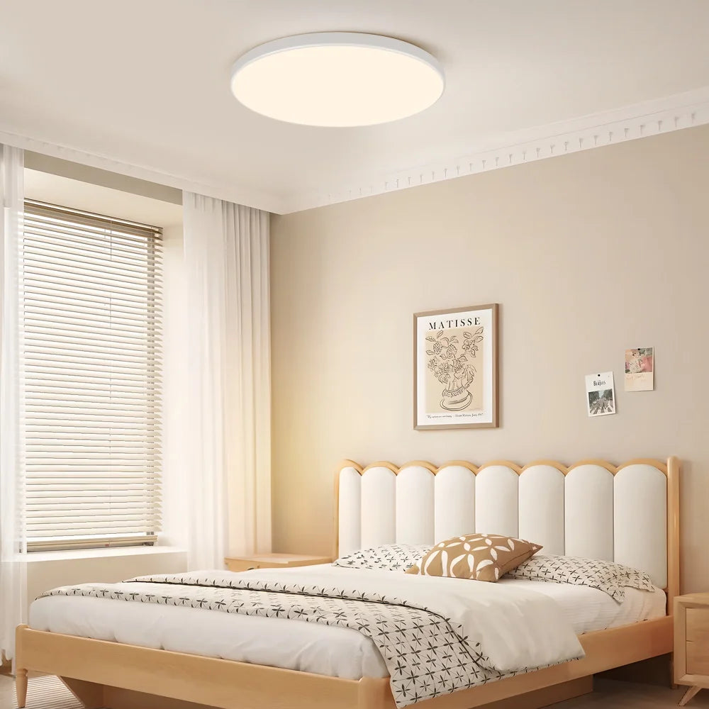 Smart LED Ceiling Light, Dimmable, 3 Colors, with Remote