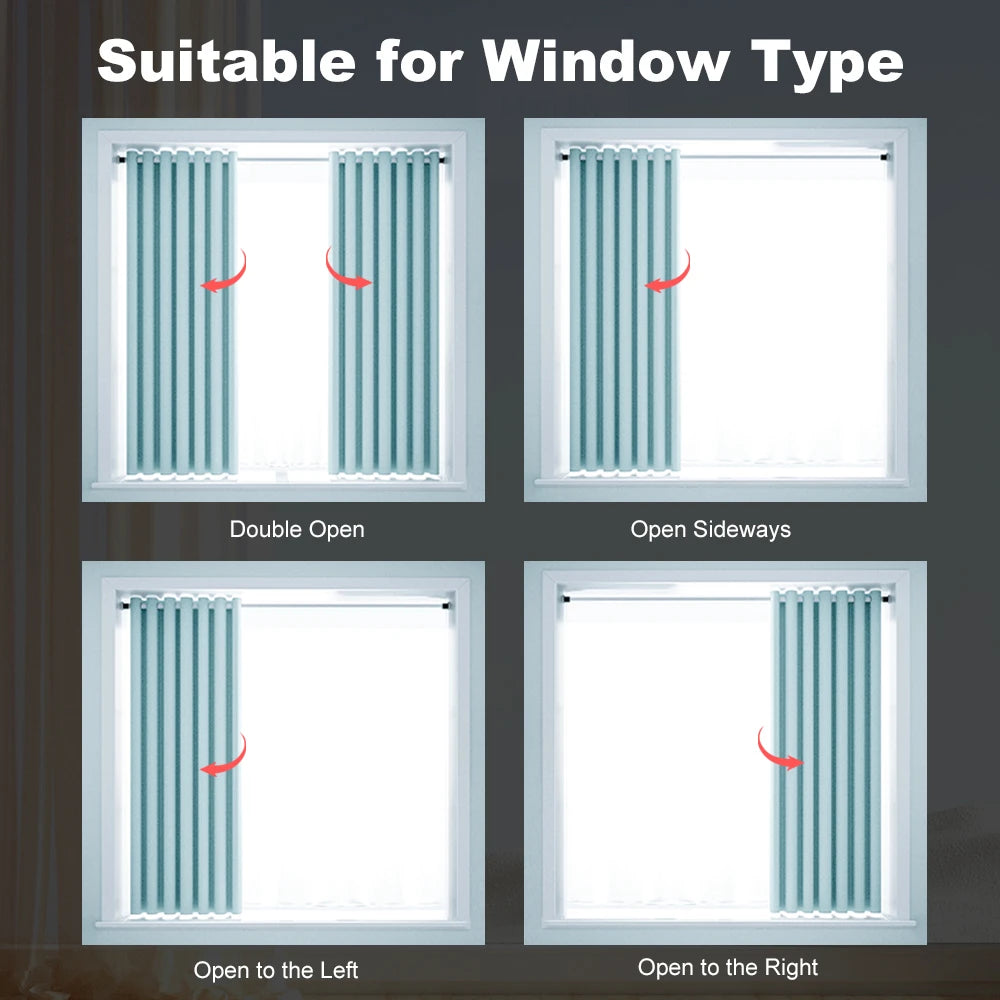 Tuya Smart Zigbee/WiFi Curtain Motor, 155mm Silent Electric Shutter