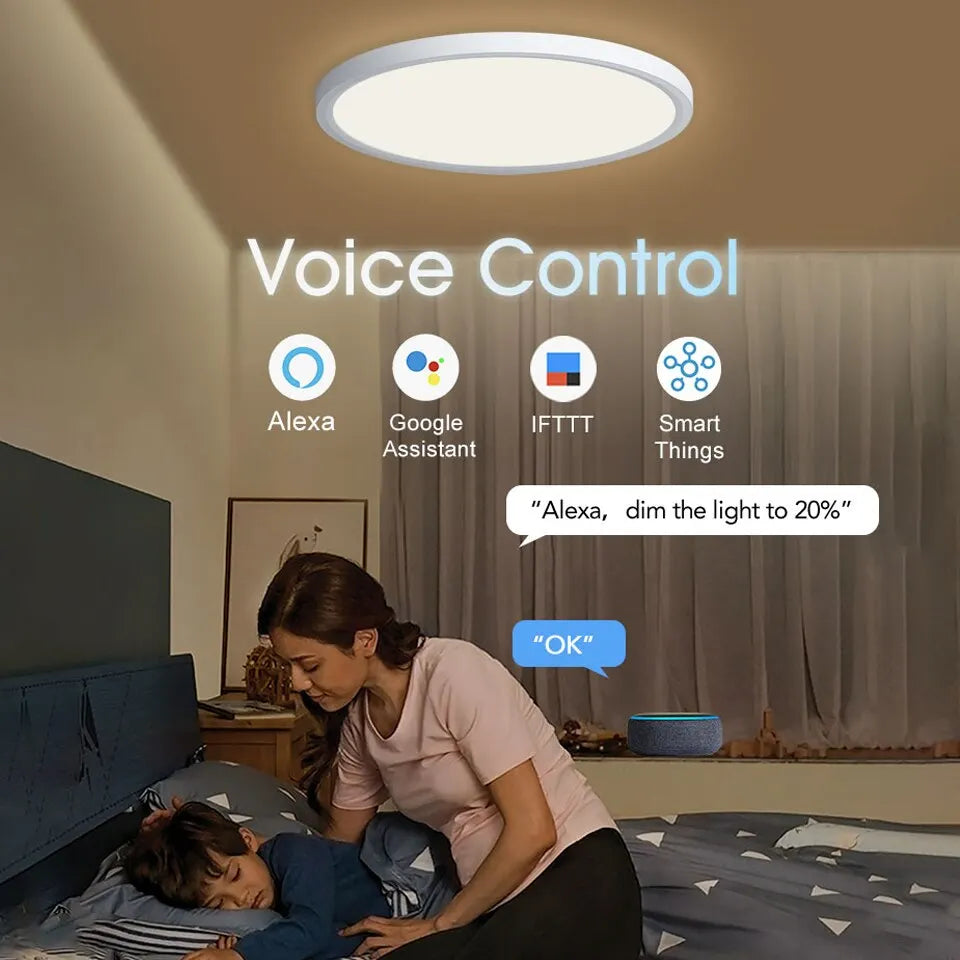 BENEWTON Tuya Smart Ceiling Lamp, RGB LED, APP & Voice Control