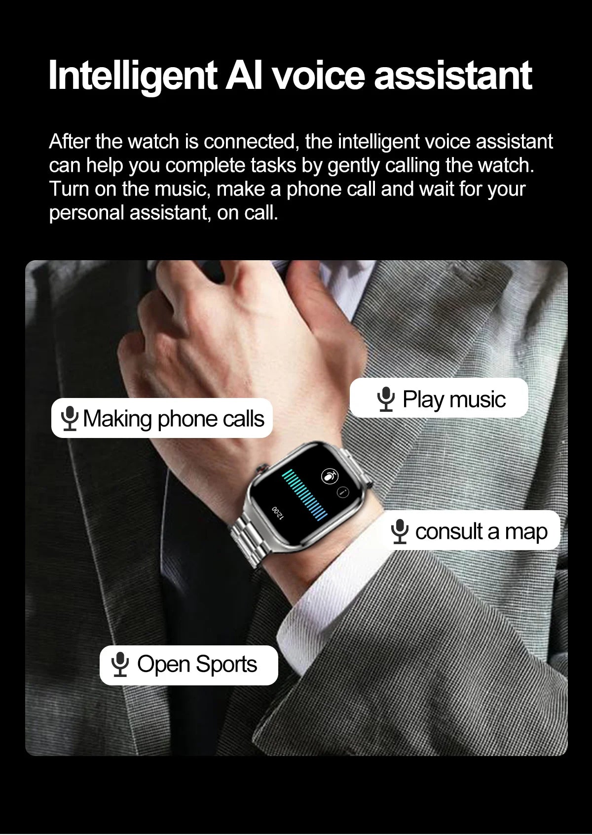 2025 Micro Health Smartwatch for Men, Body & Organ Monitor, Bluetooth Call