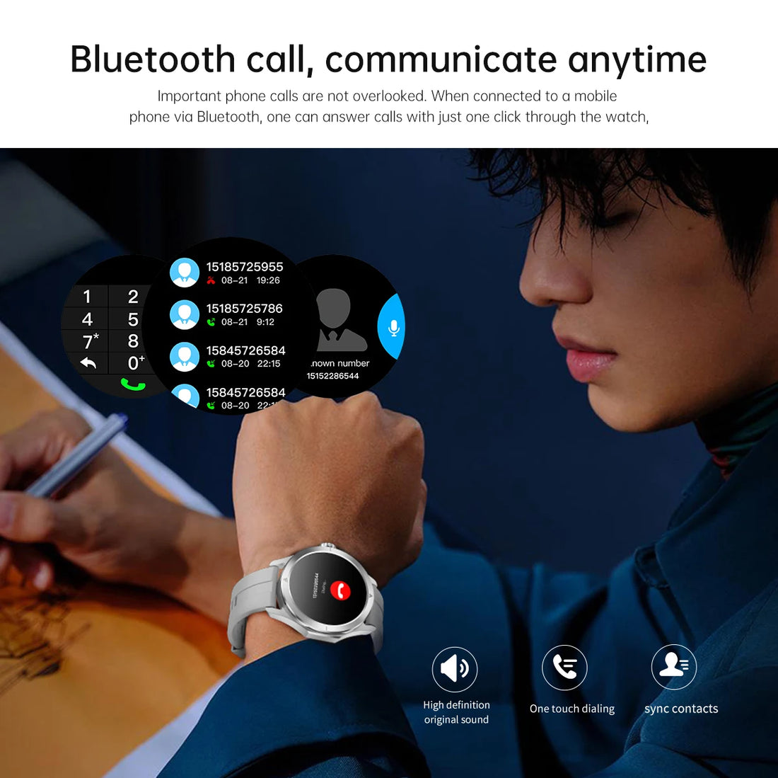 S4 Ultra Xiaomi Smart Bracelet, AMOLED HD, Bluetooth Call, GPS