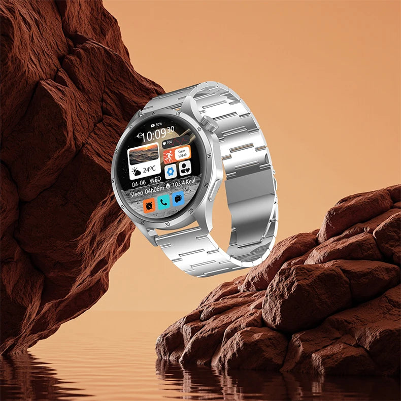 2025 Men’s Smartwatch, AMOLED 360×360, GPS, NFC, Bluetooth Calls