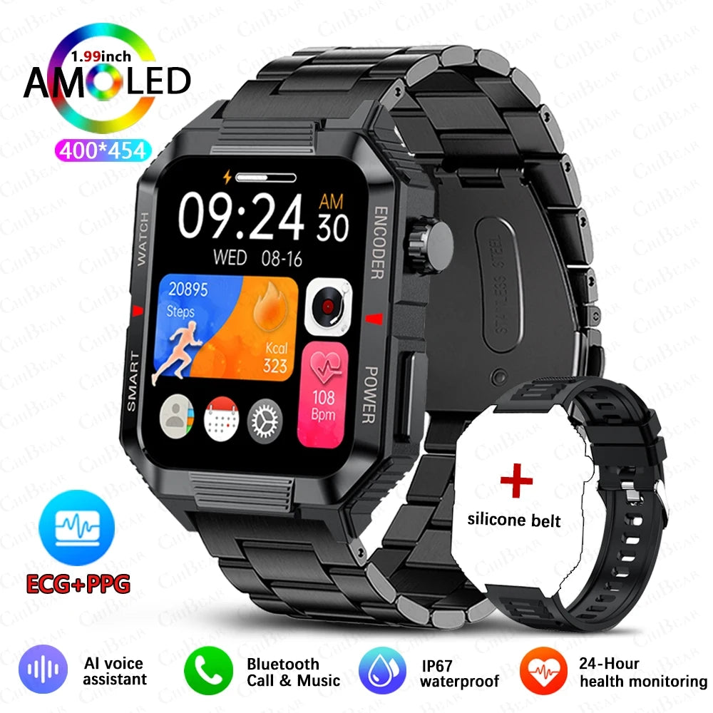 NFC GPS Smartwatch for Men, 1.99" HD, Bluetooth Call, Fitness Tracker