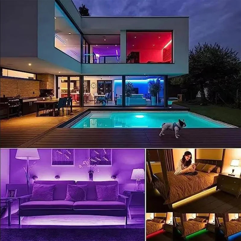 Bluetooth RGB LED Strip Lights, SMD 5050, APP & Remote Control