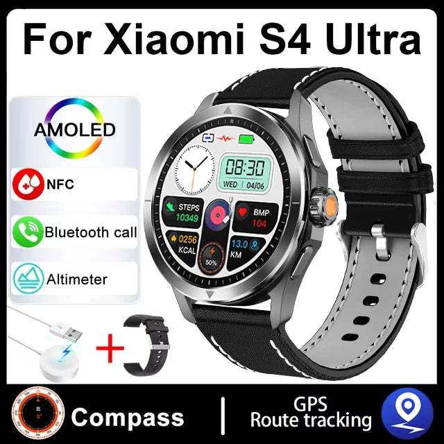 S4 Ultra Xiaomi Smart Bracelet, AMOLED HD, Bluetooth Call, GPS