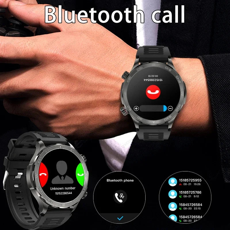 2025 Bluetooth Call Smartwatch for Men, AMOLED HD, NFC, GPS, IP68