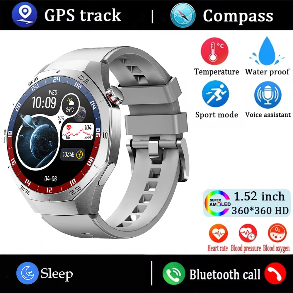 2025 Huawei GT5 Pro Smartwatch for Men, AMOLED, GPS, Bluetooth Calls