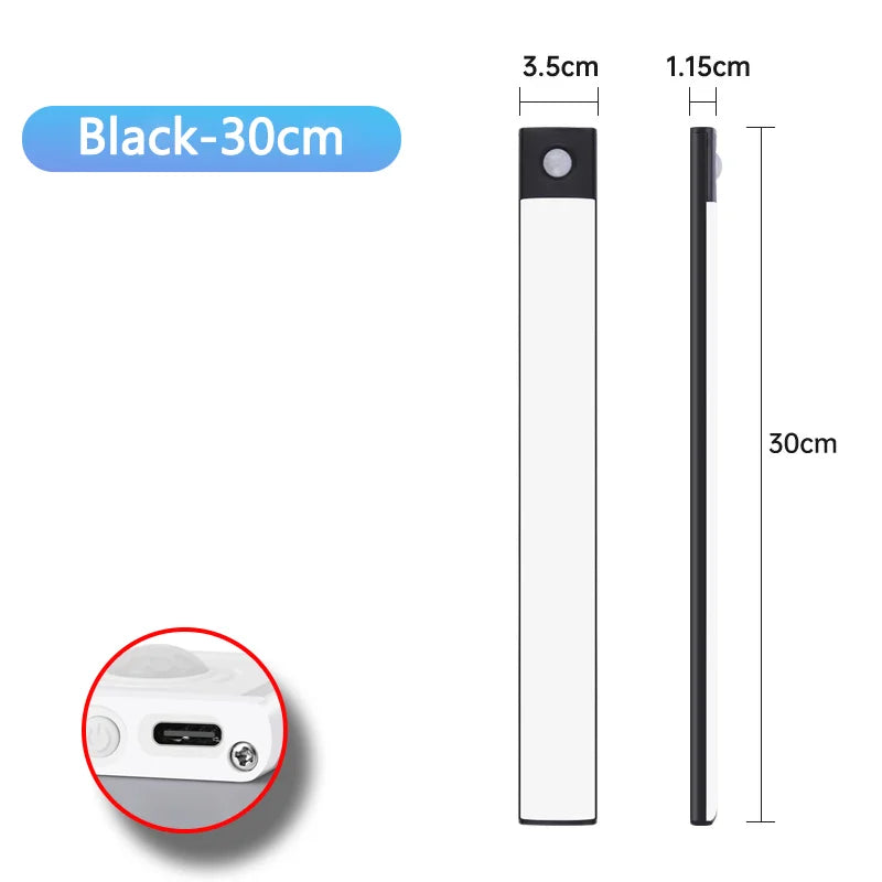 Motion Sensor LED Night Light, USB Rechargeable, Wireless Cabinet Lamp