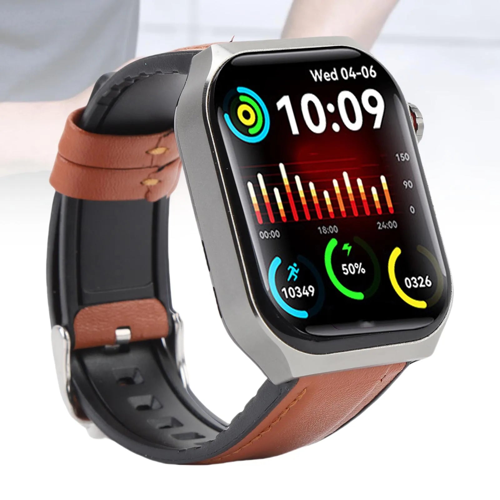 Fitness Smartwatch with Bluetooth Call, 52 Sports Modes, SOS Alert