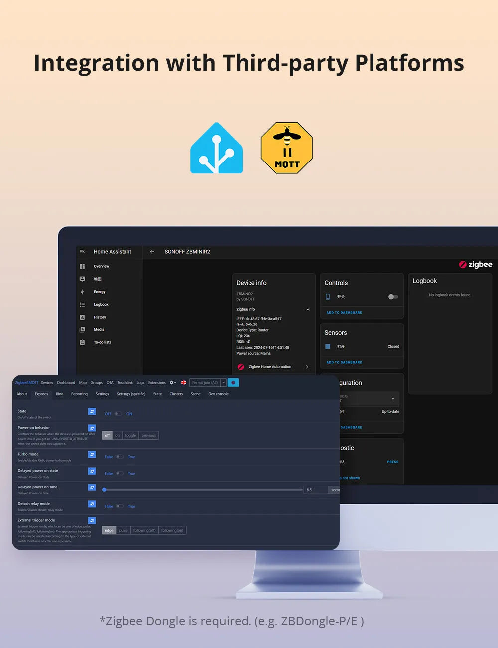 SONOFF ZBMINIR2 Zigbee Smart Switch, Remote Control via eWeLink