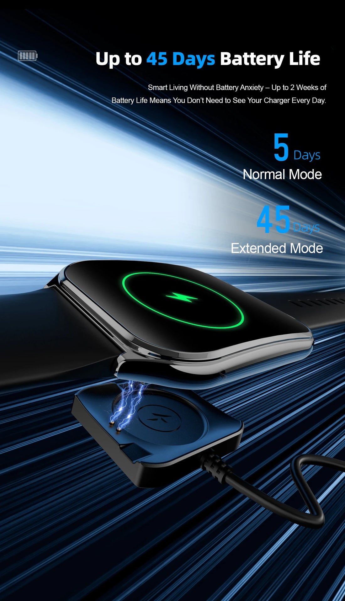 Ultra-Thin Smartwatch, 1.96" AMOLED, 360×360 HD, Always-On Display