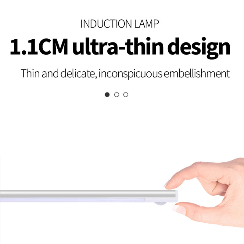 Motion Sensor LED Night Light, USB Rechargeable, Wireless Cabinet Lamp