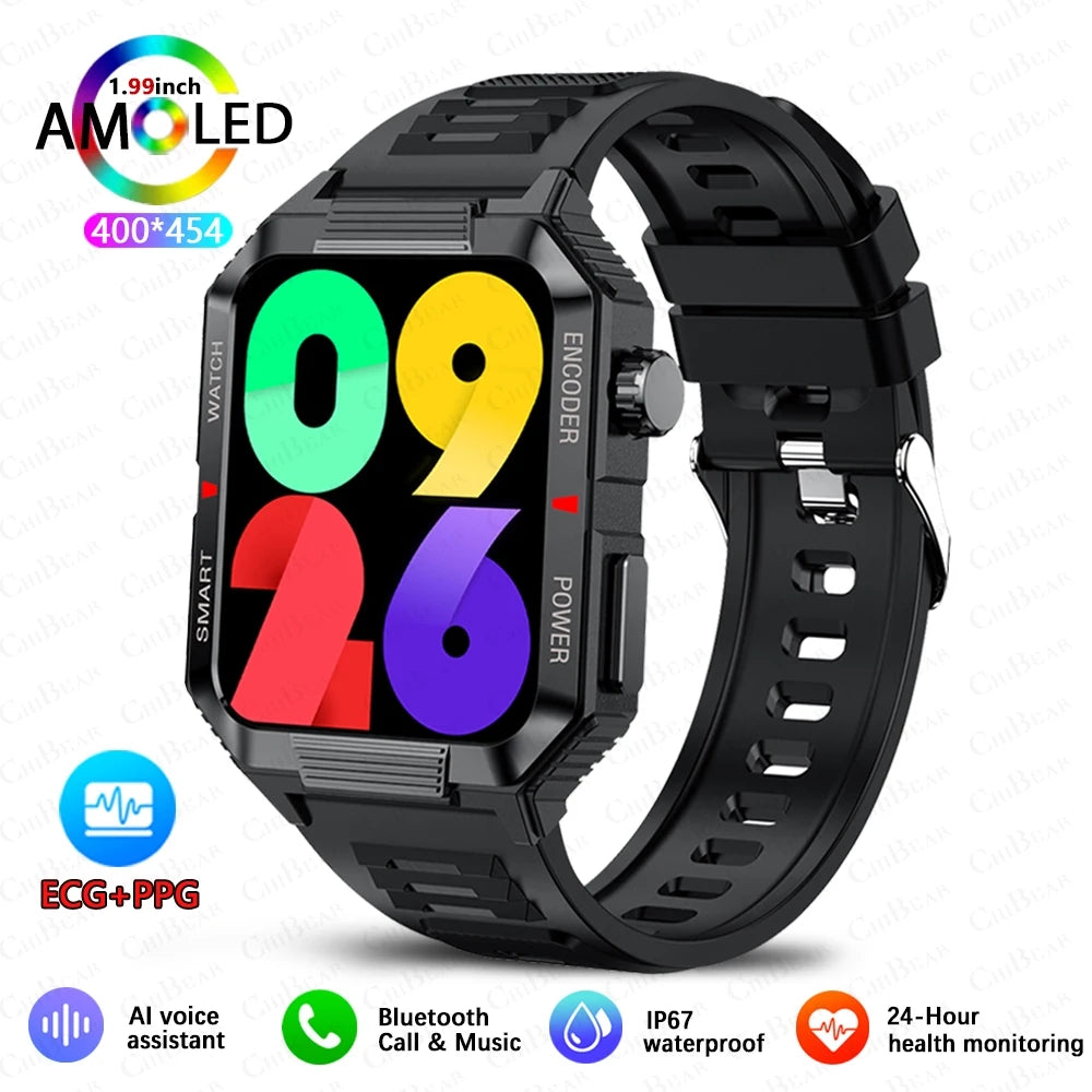NFC GPS Smartwatch for Men, 1.99" HD, Bluetooth Call, Fitness Tracker