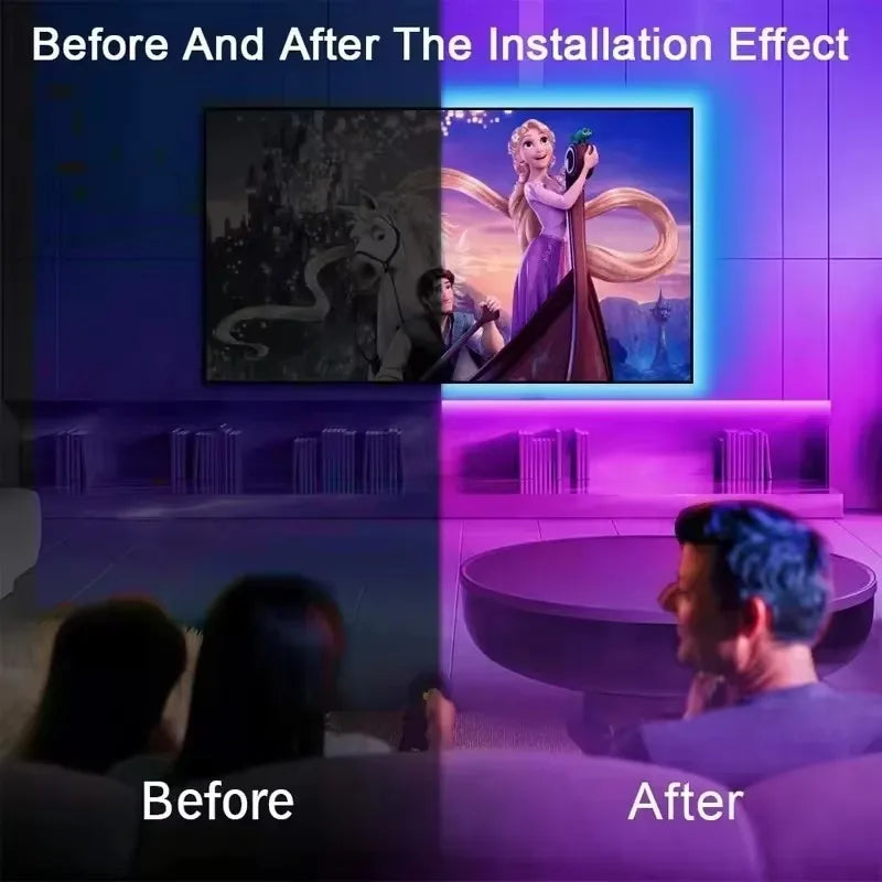 Bluetooth RGB LED Strip Lights, SMD 5050, APP & Remote Control