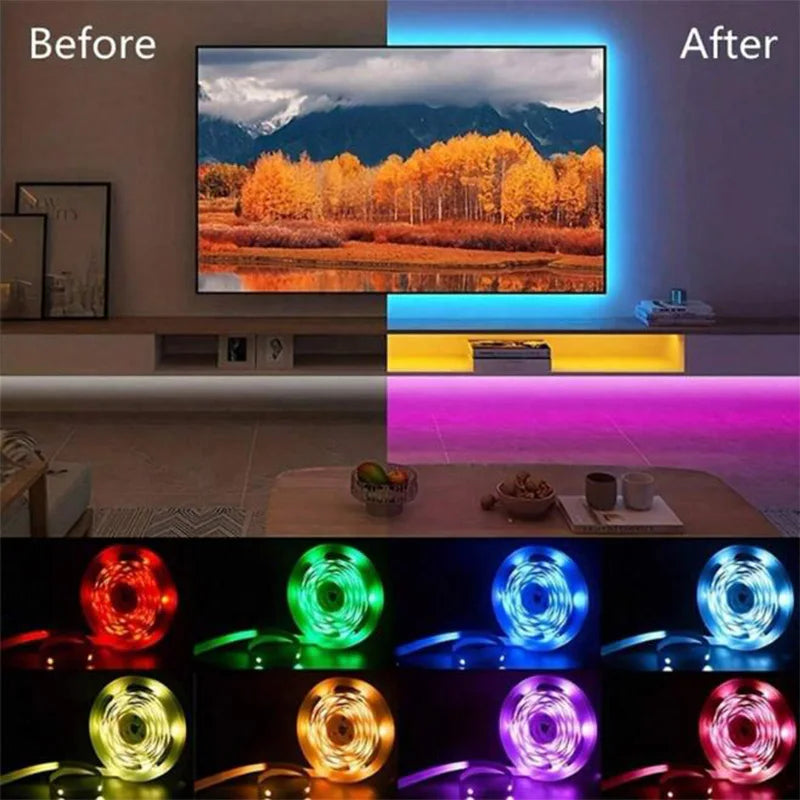 Bluetooth RGB LED Strip Lights, SMD 5050, APP & Remote Control