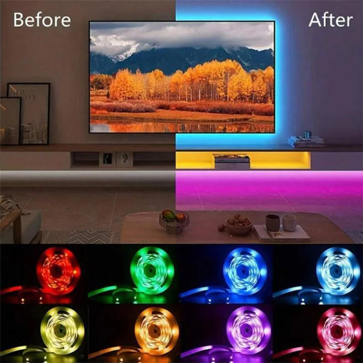Bluetooth RGB LED Strip Lights, SMD 5050, APP & Remote Control