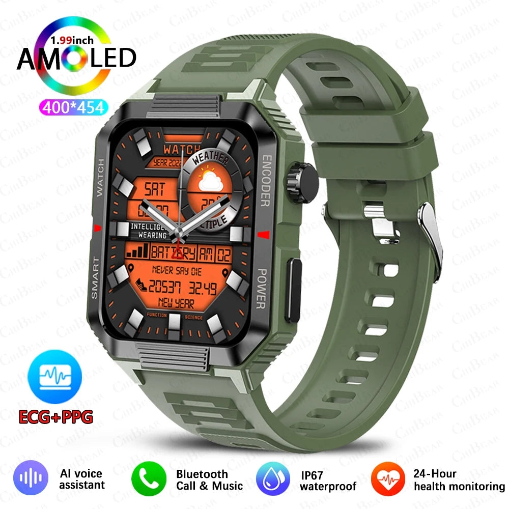 NFC GPS Smartwatch for Men, 1.99" HD, Bluetooth Call, Fitness Tracker