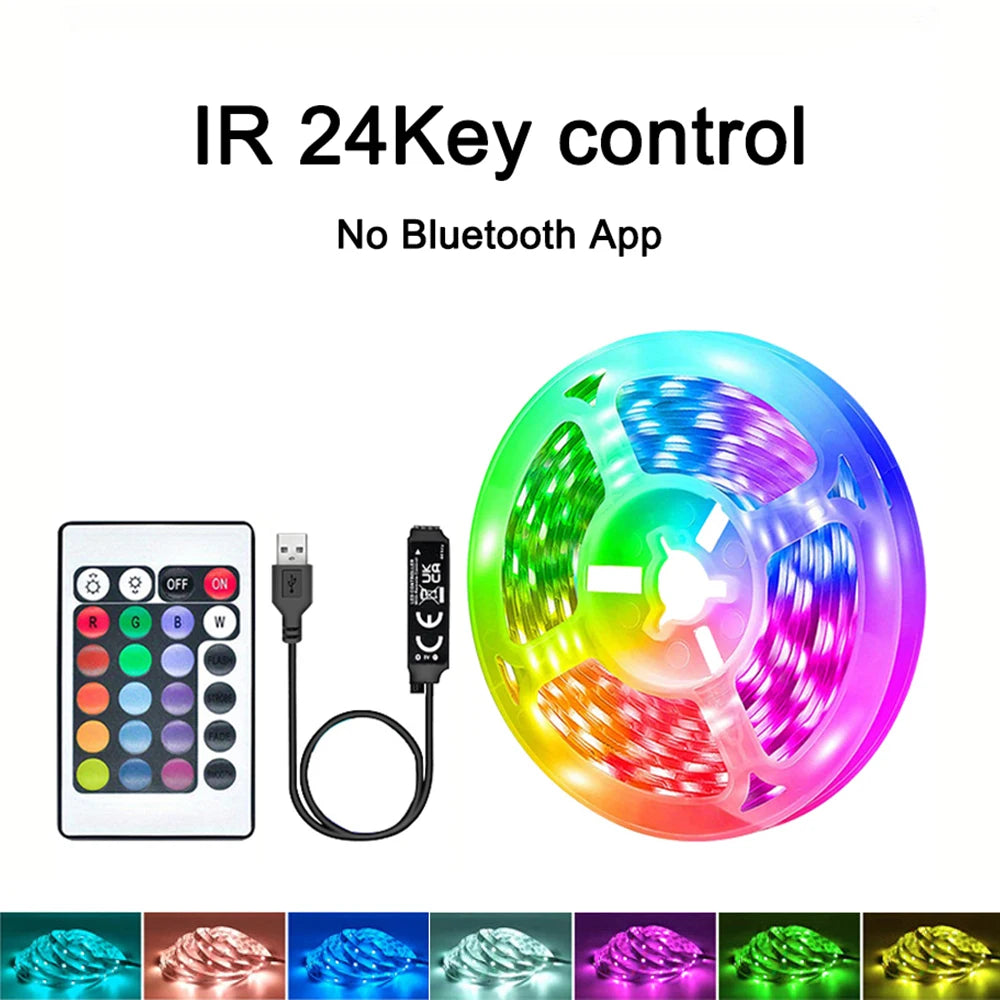40M RGB LED Strip Lights, USB 5V, APP & Remote, Music Sync