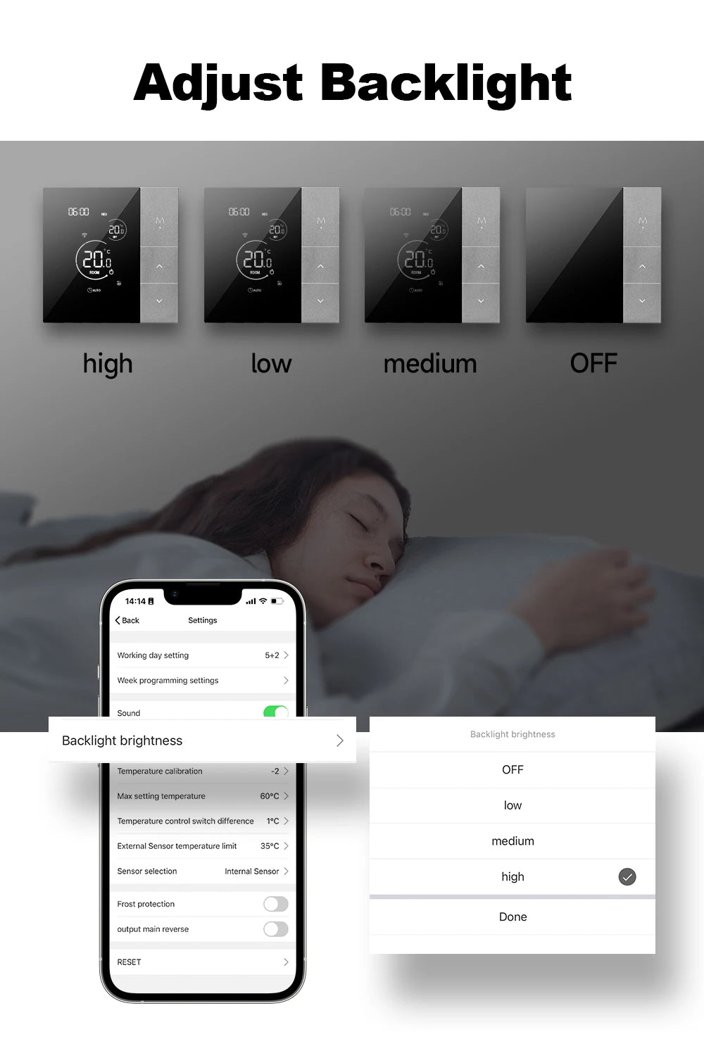 WiFi Smart Thermostat, Tuya, for Boiler/Electric/Underfloor Heating