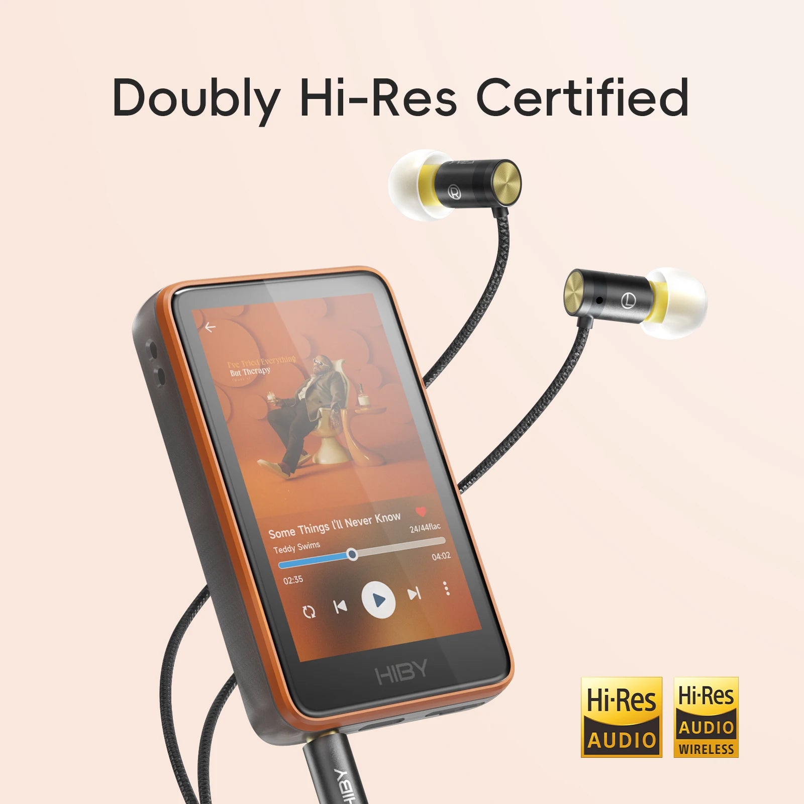HiBy R1 HiFi Music Player, MP3, USB DAC, WiFi & Bluetooth 5.1