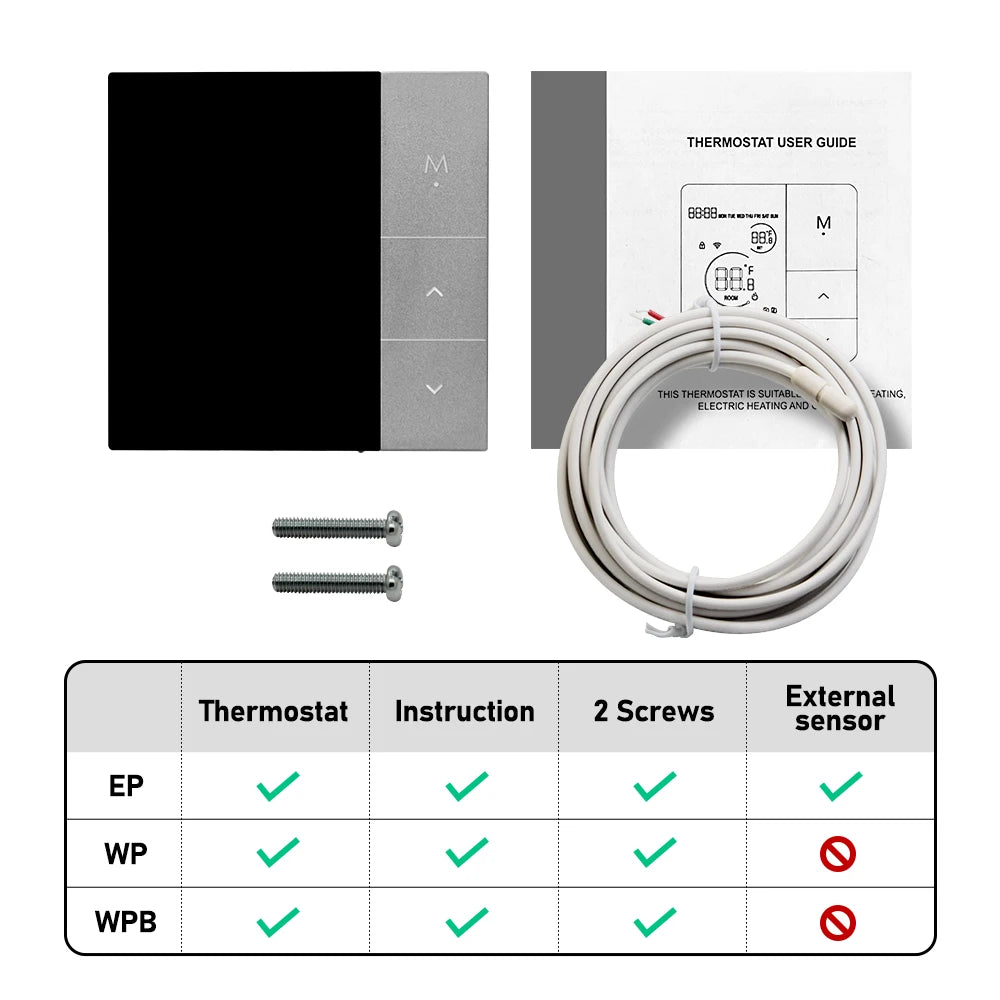 WiFi Smart Thermostat, Tuya, for Boiler/Electric/Underfloor Heating