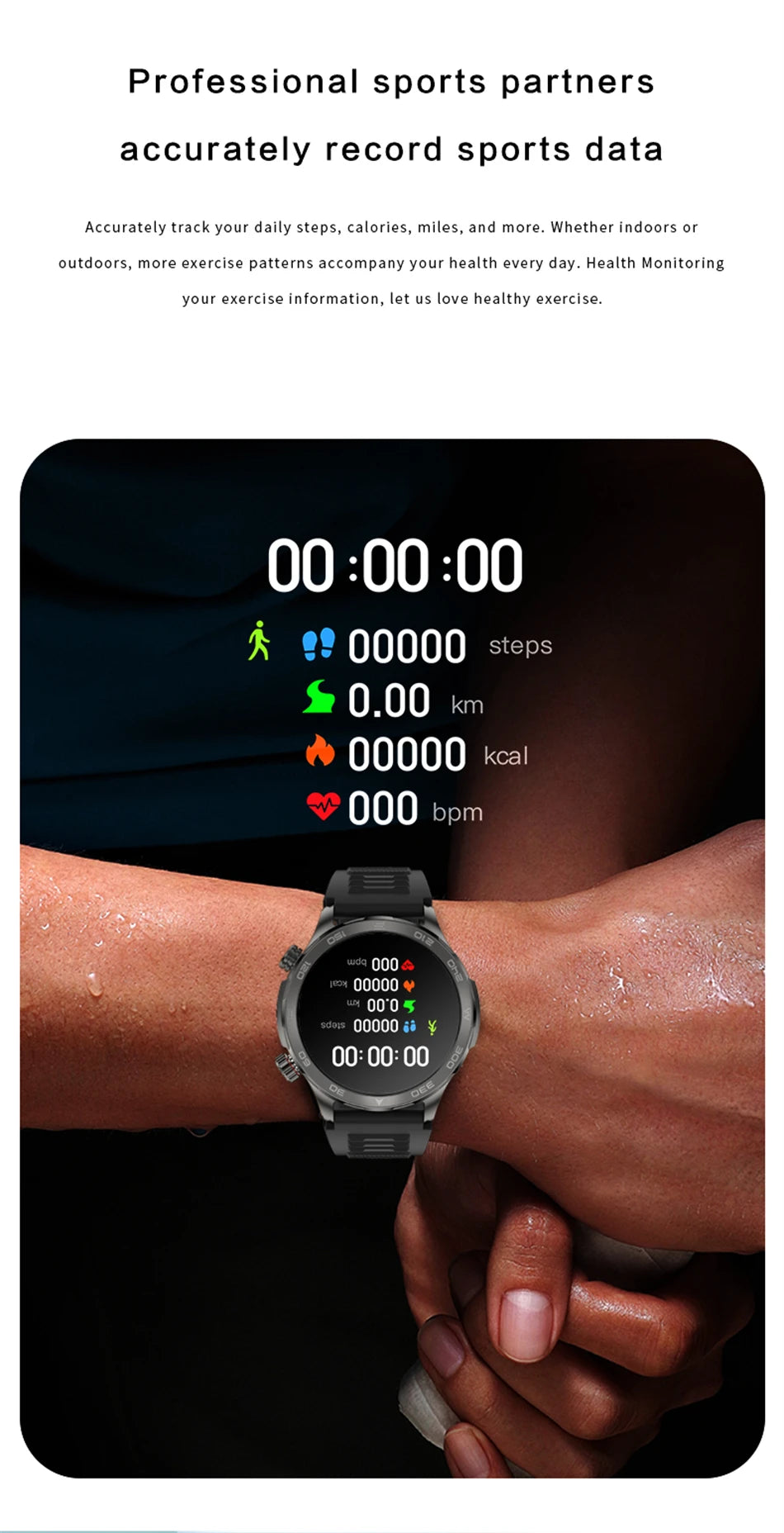 2025 Bluetooth Call Smartwatch for Men, AMOLED HD, NFC, GPS, IP68