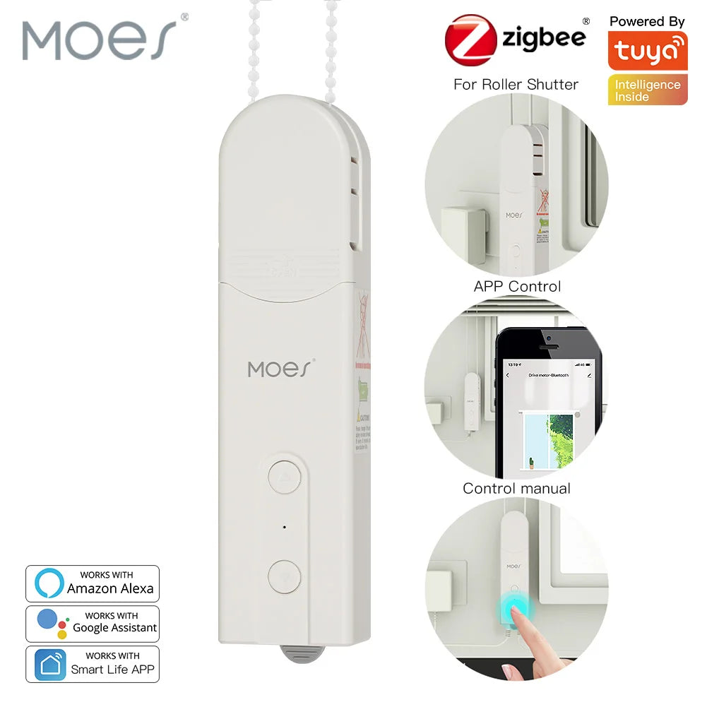 ZigBee Smart Roller Blind Motor, Tuya, Alexa/Google Control
